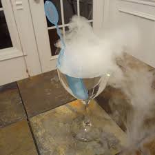 using dry ice in drinks to make smoking