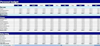 Monthly Home Budget Worksheet Template Excel Household Sheet Ledger