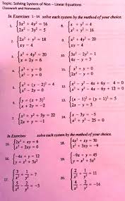 Nar Equations Classwork