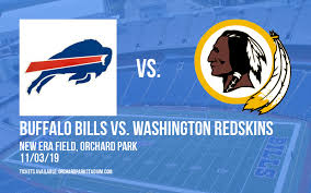 Buffalo Bills Vs Washington Redskins Tickets 3rd November