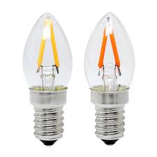 E12 Mini Candle Light C7 Night Light Bulb Refrigerator Light 2w Led Screw 110v 220v Light Cob Chip Filament Led Bulbs Tubes Aliexpress