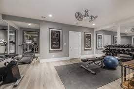 75 light wood floor home gym ideas you