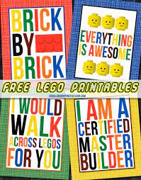 Free Lego Printables I Should Be