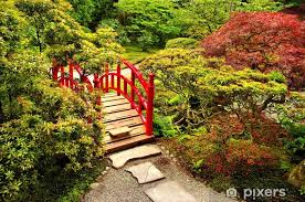 Wall Mural Japanese Garden With A
