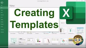 creating your own excel templates you