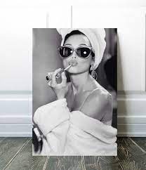 Audrey Hepburn Style Canvas Audrey
