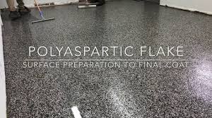 how to polyaspartic flake floor you