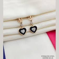 crown heart rose gold silver black