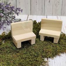 Pinewood Miniature Garden Bench