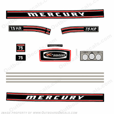 mercury 1970 7 5hp outboard engine decals
