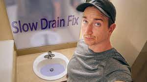 bathroom sink slow drain diy fix you