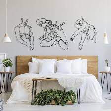 Men Metal Wall Art Man Line Art