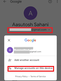 how to sign out of google on android