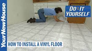 how to install a vinyl floor do it