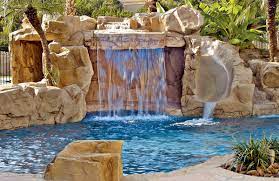 Swimming Pool Waterfalls And Fountains
