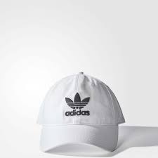 Details About Adidas Originals Trefoil Classic White Black Cap Adjustable Strap Hat Br9720