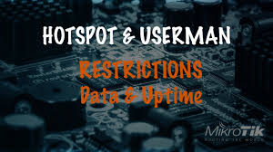 hotspot userman restrictions uptime