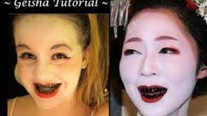 geisha inspired makeup tutorial