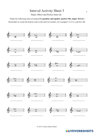 Learn about music intervals with free interactive flashcards. Major Minor Perfect Intervals Worksheet