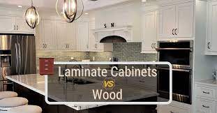 laminate cabinets vs wood kitchen