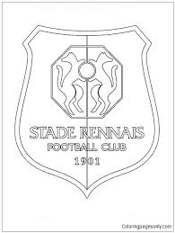 In the event that two (or more) teams finish with an equal number of points, the following rules break the tie: Stade Rennais F C Coloring Pages French Ligue 1 Team Logos Coloring Pages Coloring Pages For Kids And Adults