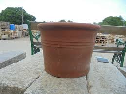 set of large terracotta plant pots