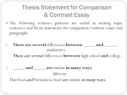 Essay Of Comparison And Contrast Examples Contrast And Comparison