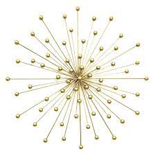 Gold Metal Starburst Wall Decor 28