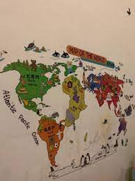 World Map Wall Decal Wall Stickers