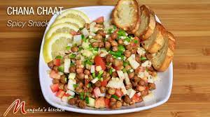 chana chaat y indian snack by