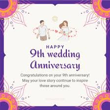 happy 9th wedding anniversary wishes
