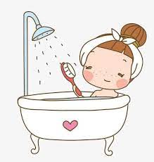 Remove wall hangings, bath products, and electrical covers. Cartoon Girl Taking A Bath Girl Cartoon Cute Cartoon Girl Bath Girls