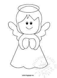 It is often represented with wings in the back. Christmas Angel Coloring Pages Learny Kids
