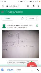Draw A Graph Of Equation 5x 3y 4 And