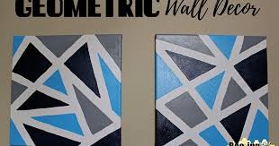 Geometric Wall Decor Using Painters Tape