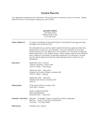 Resume Objective Samples Resume Templates And Cover Letter