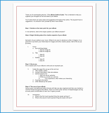 Free Ebook Templates For Word Unique Book Outline Template 17