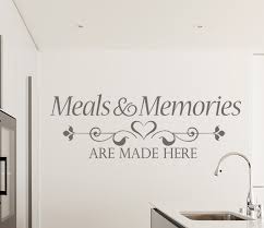 Kitchen Wall Decal Meals And Memories