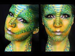 lizard reptilian makeup tutorial