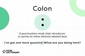 how and when to use a colon