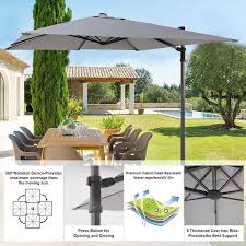 8 Ft Cantilever Patio Umbrella With