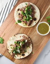 Rub the steaks with the salt, pepper and steak seasoning. Instant Pot Steak Tacos The Dizzy Cook