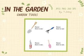 Garden Tools Cartoon Graphic By T Jinmy
