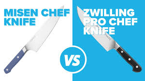 chef knife against a zwilling pro