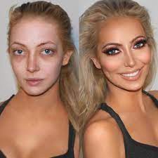 before and afters show that makeup can