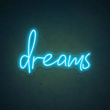 Dreams Word Neon Sign In 2022 Neon