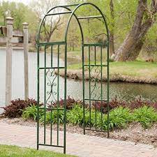 Steel Outdoor Garden Arbor 7 Ft In