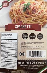 Great Low Carb Bakery Spaghetti Noodles gambar png