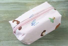 boxy travel cosmetic bag easy sewing