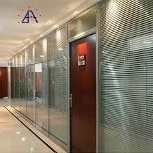 china glass separation wall partitions